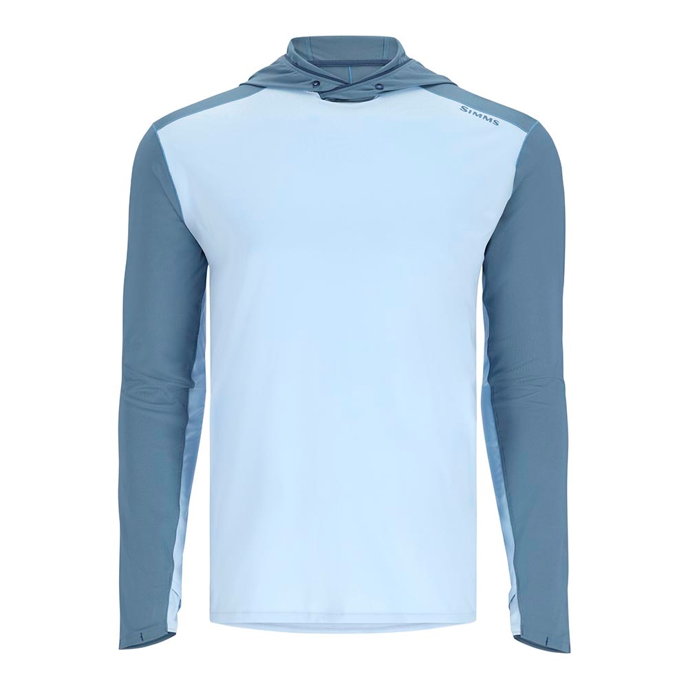 Simms BugStopper SolarFlex Hoody Men's in Sky and Neptune